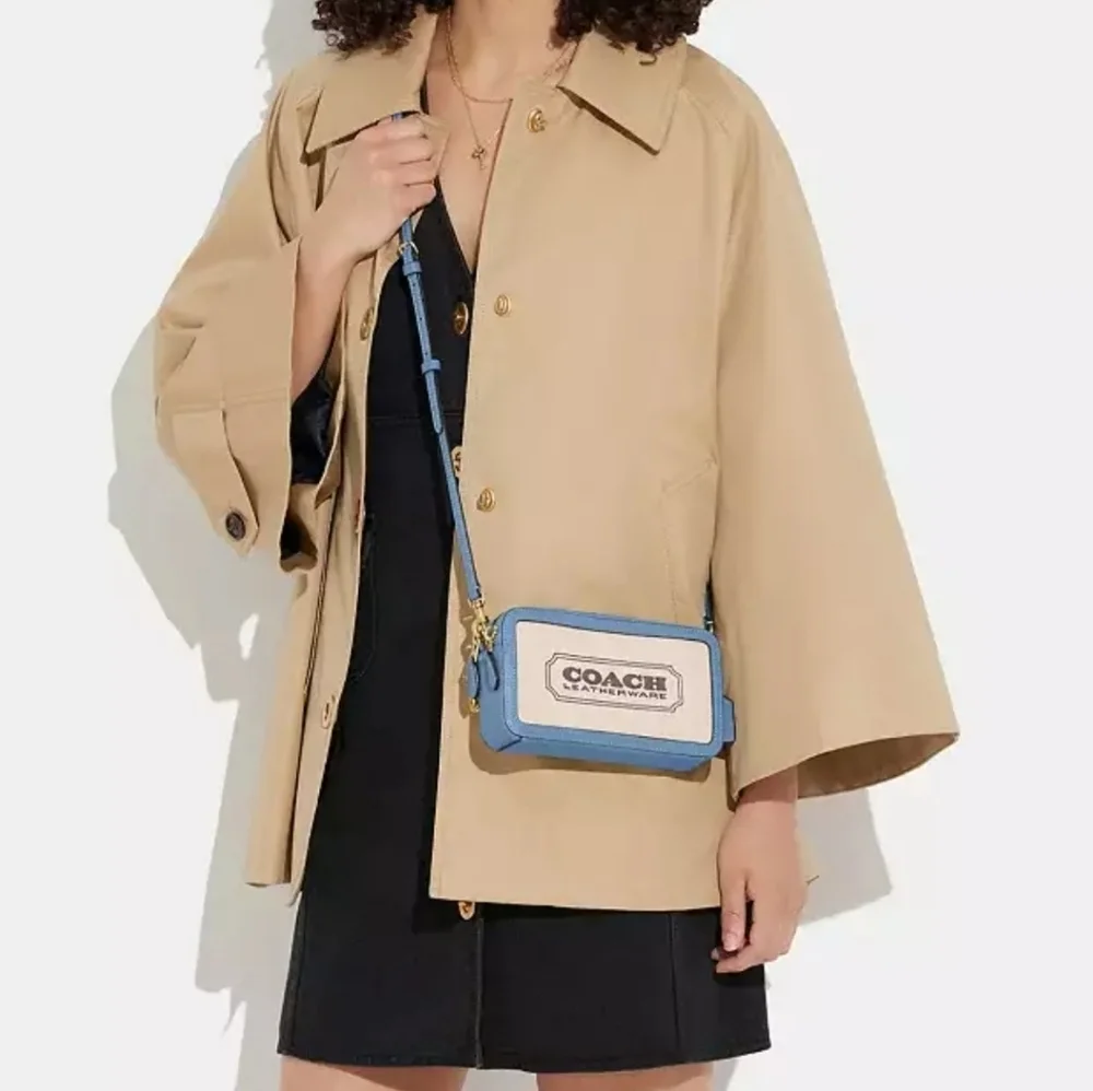 💙▪️Rare▪️🆕️ Coach Canvas Kira Crossbody Bag/ Wristlet NWT SOLD OUT!!! - Picture 5 of 10